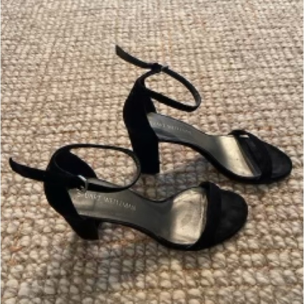 Stuart Weitzman Nearly Nude sandals in black